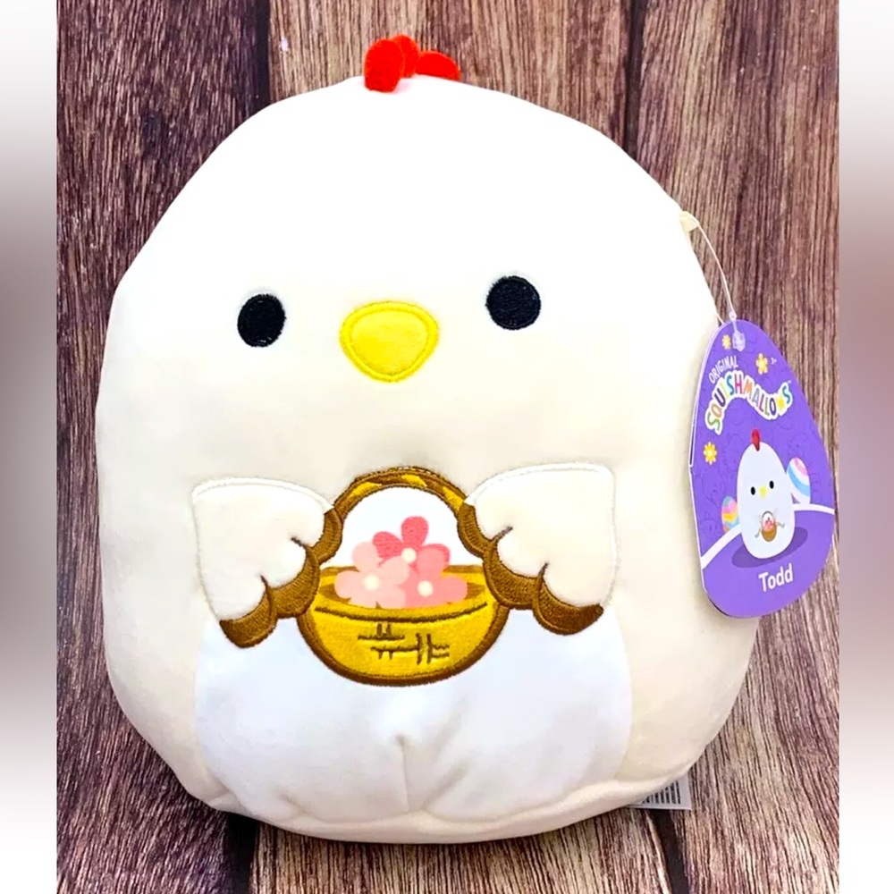 SQUISHMALLOW 9โ Easter TODD the Rooster chicken Plush Toy 2023